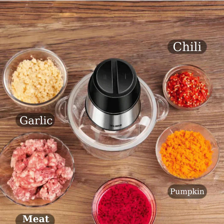 Hachez, mixez, gagnez du temps : Le hachoir électrique indispensable |6 LITRES