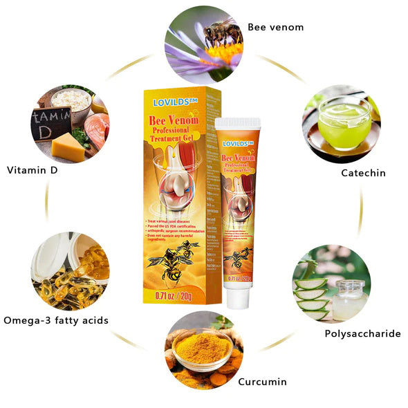 Crème de Traitement des douleurs articulaires au Venin d'Abeille