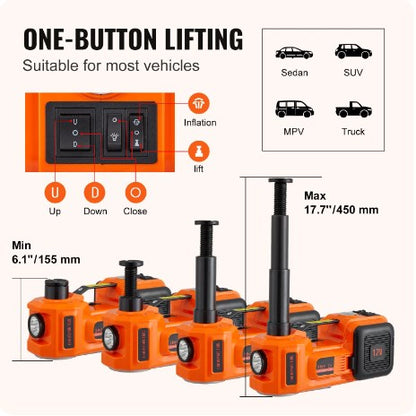🚗Outils essentiels pour la réparation automobile🛠️ - Cric hydraulique électrique 12V pour voitures