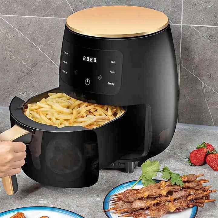 Friteuse à Air Sans Huile – Croustillant, Sain et Rapide | Idéal pour Famille & Économie d’Huile