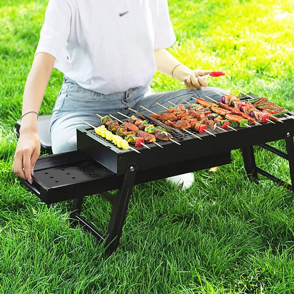 Barbecue, gril à charbon de bois pliable et portable partout