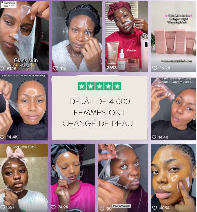 Masque de Nuit au Collagène - Une Peau Saine et Revitalisée ! + 1 pinceau 🖌️ OFFERT !!!