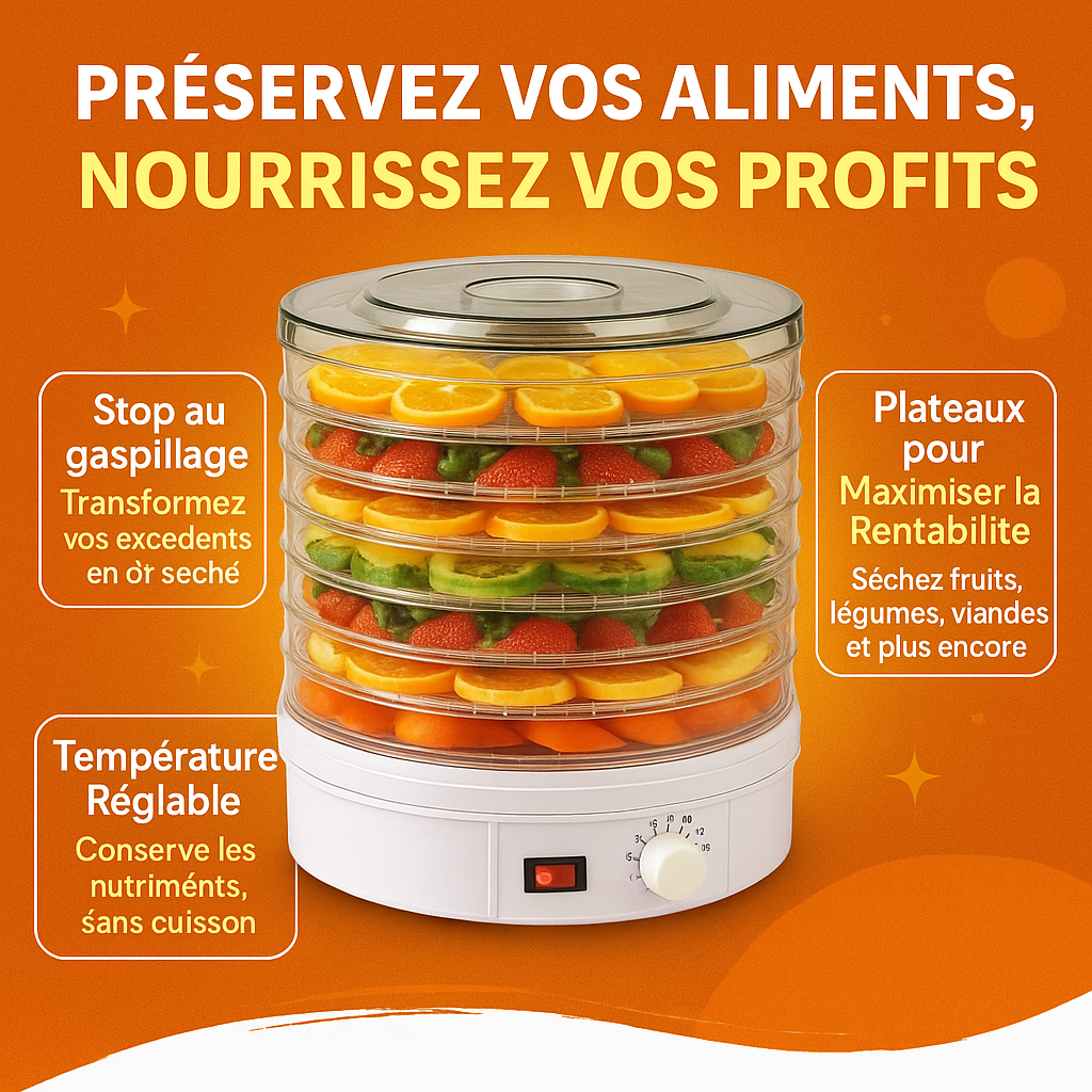 Déshydrateur Alimentaire Électrique – Préservez Vos Aliments Naturellement !