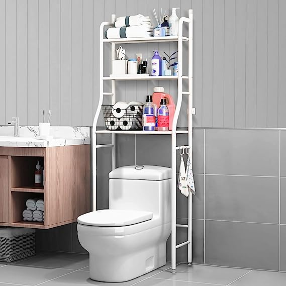 Étagère de salle de bain pour toilettes