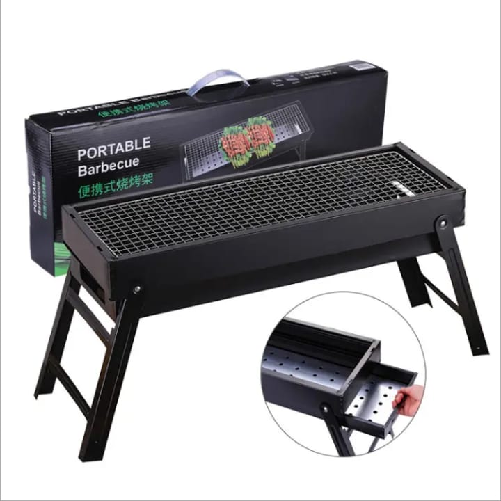 Barbecue, gril à charbon de bois pliable et portable partout