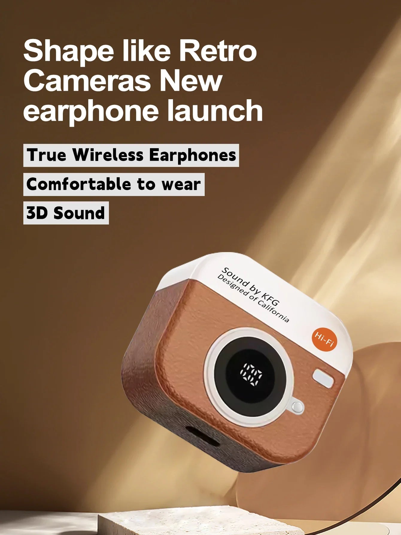 Casque sans fil Bluetooth Rétro