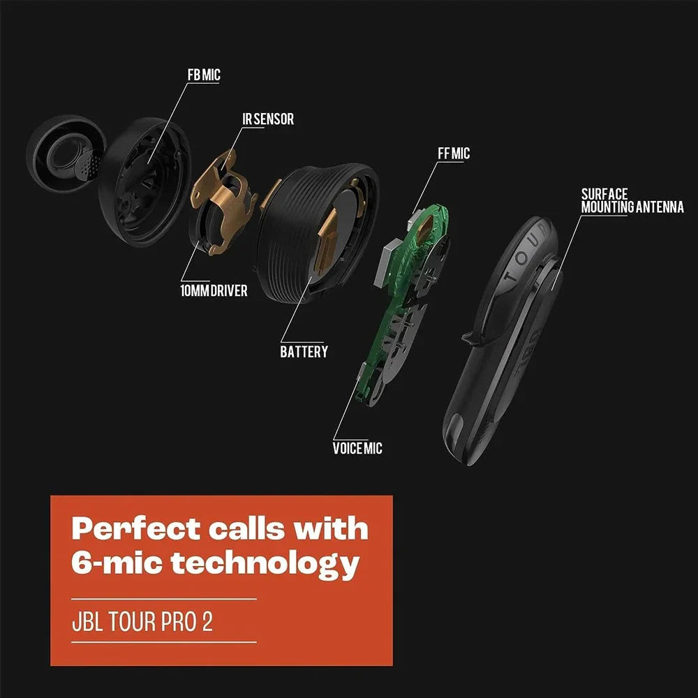 JBL-Écouteurs Bluetooth à suppression de bruit sans fil