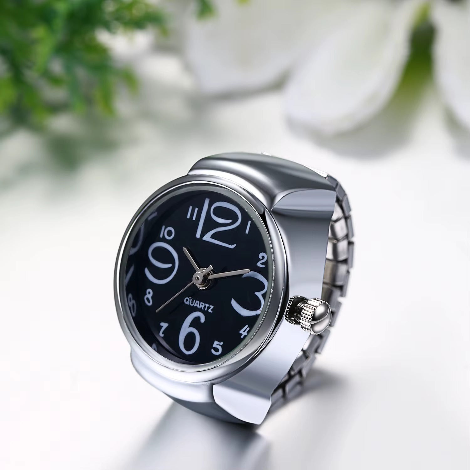 Bague Montre Réglable Pour Homme Et Femme