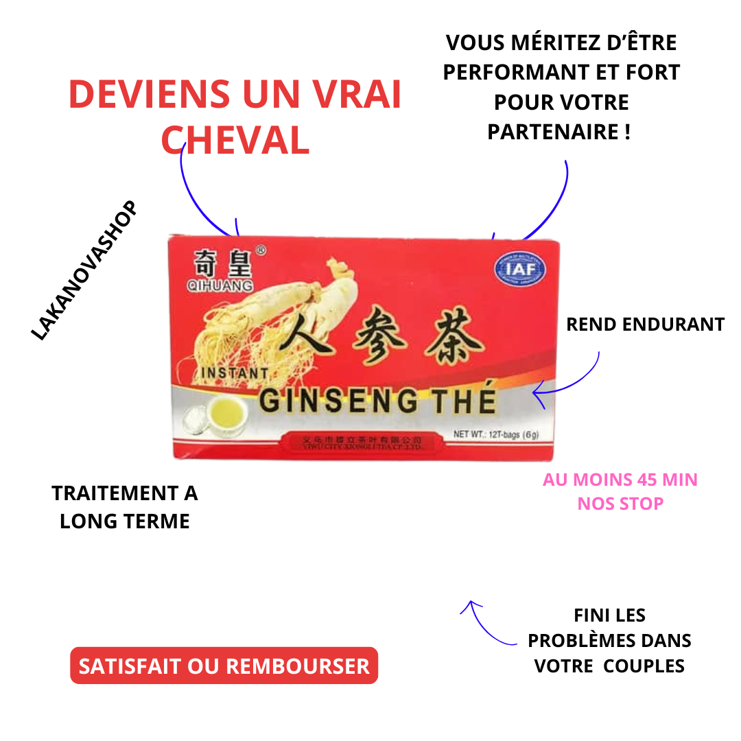 GINSENG TEA NATUREL (Satisfait ou remboursé )