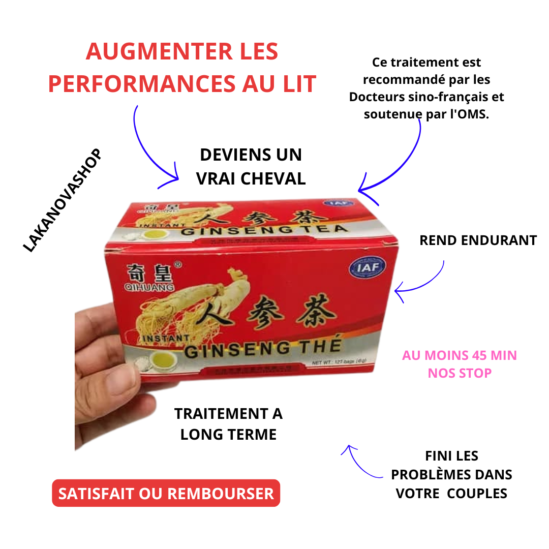GINSENG TEA NATUREL (Satisfait ou remboursé )