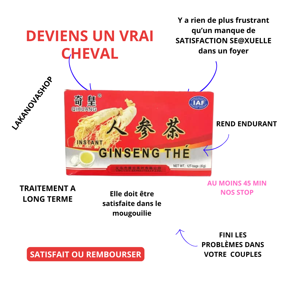 GINSENG TEA NATUREL (Satisfait ou remboursé )
