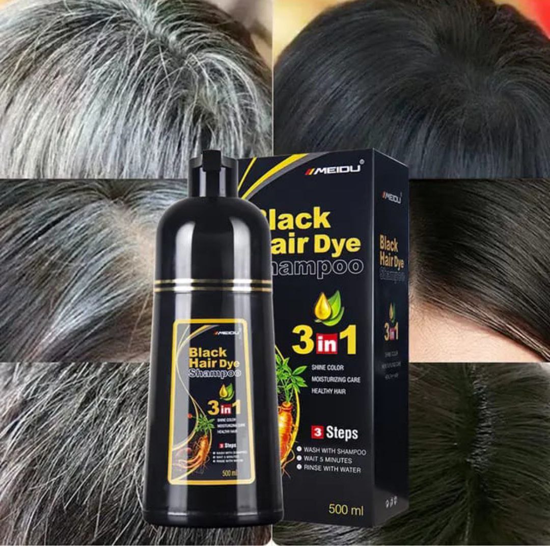 Shampooing d'huile  pour éliminer les barbes et cheveux gris